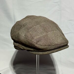 Vintage Dobbs Brown Flat Cap Size Medium